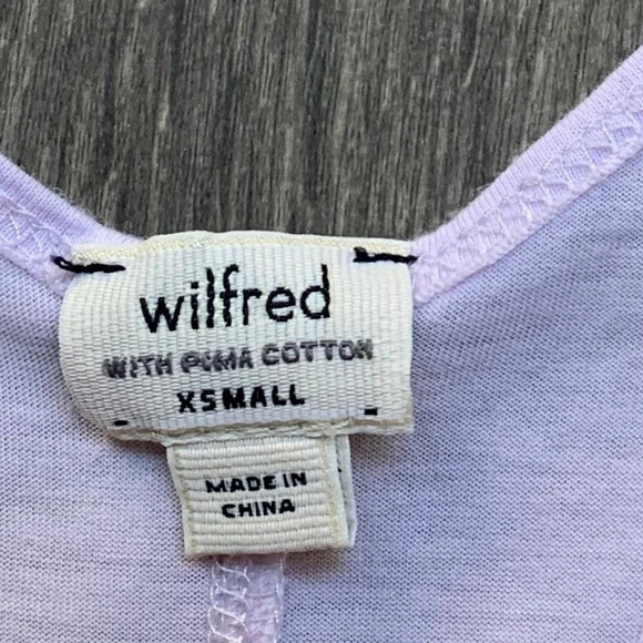 Aritzia Wilfred Tank Top Lilac Purple Fringe Racerback Festival Boho Size XS - Picture 9 of 13